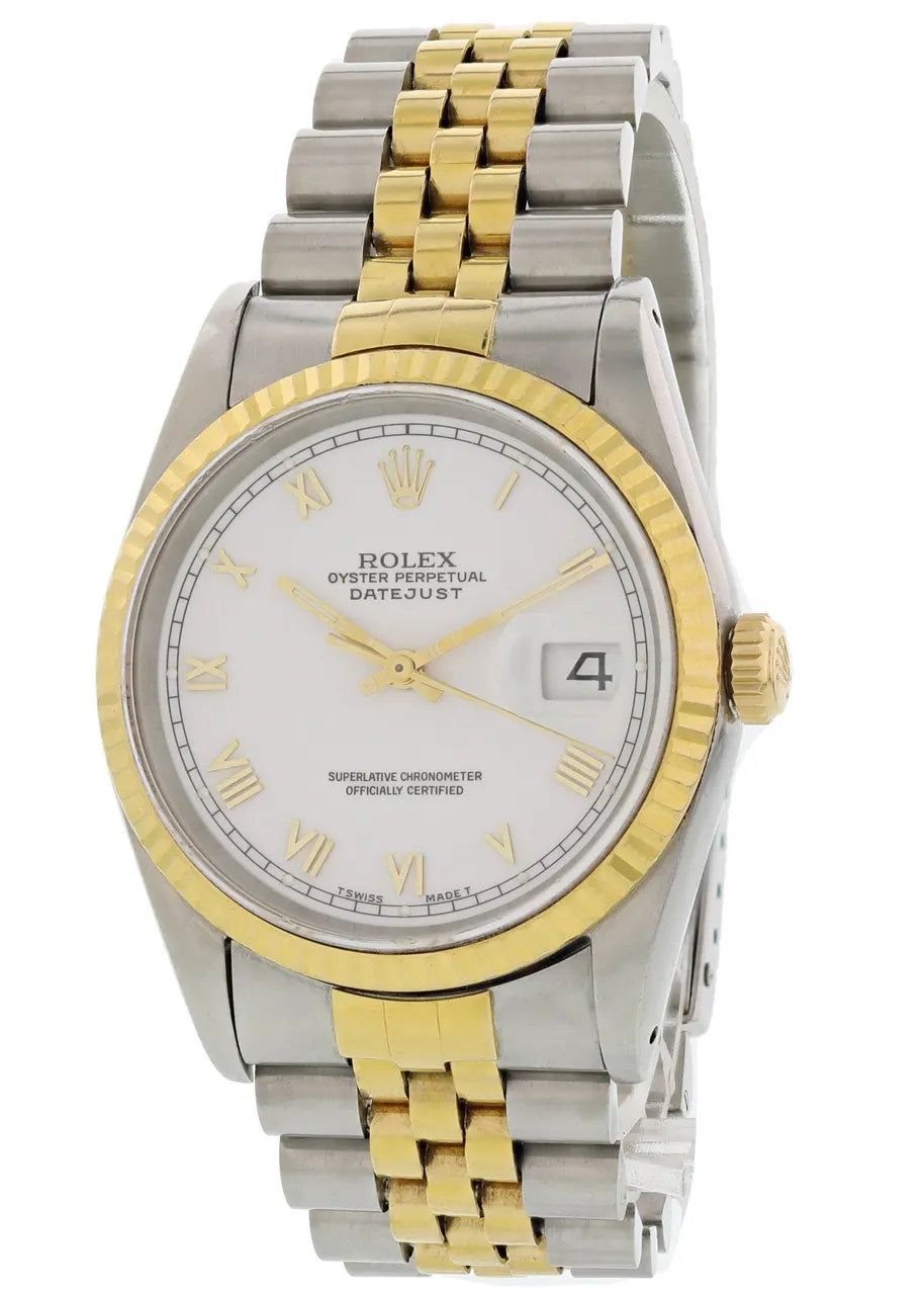 Rolex Datejust White Dial Two-Tone