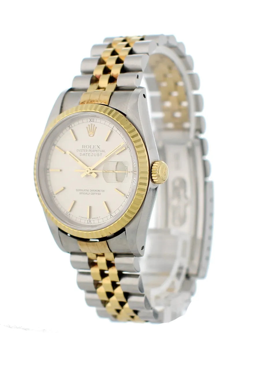 dial Rolex Datejust Two-Tone Silver - Hình 3