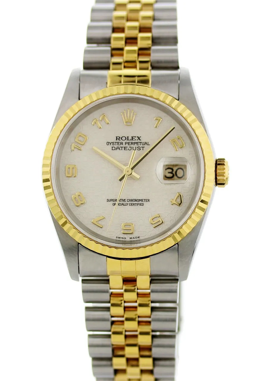 datejust two Rolex Silver Jubilee Dial