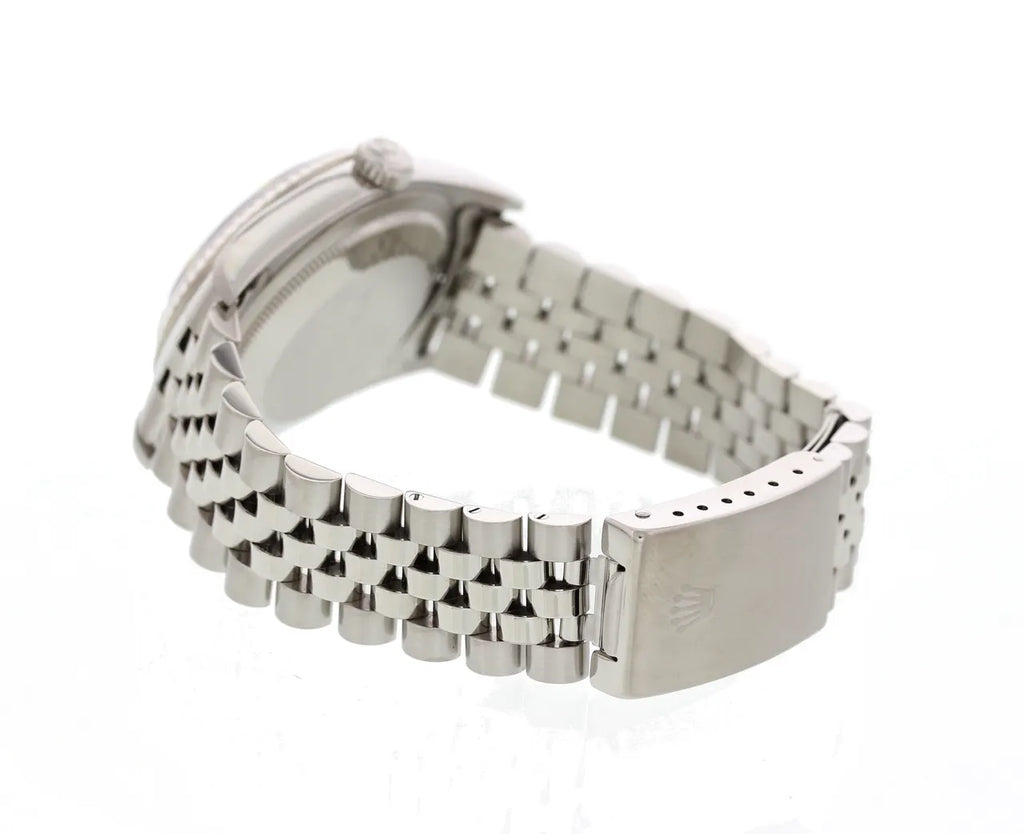 Rolex Silver Dial Fluted Bezel - Hình 3