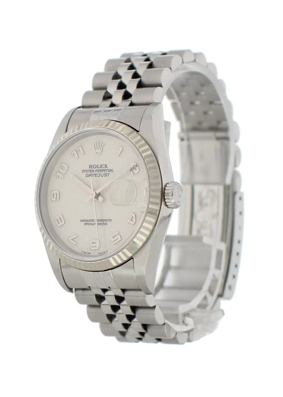datejust stainless Rolex Silver Jubilee Dial - Hình 3