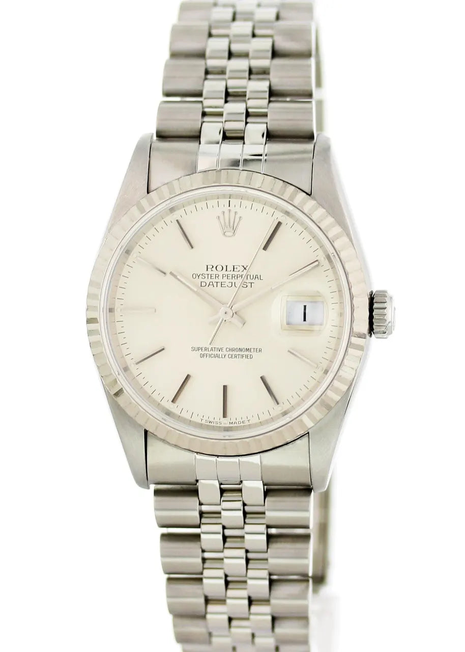 Rolex Datejust Silver Dial 4116 - Hình 2