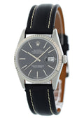 black Rolex Datejust Slate Dial