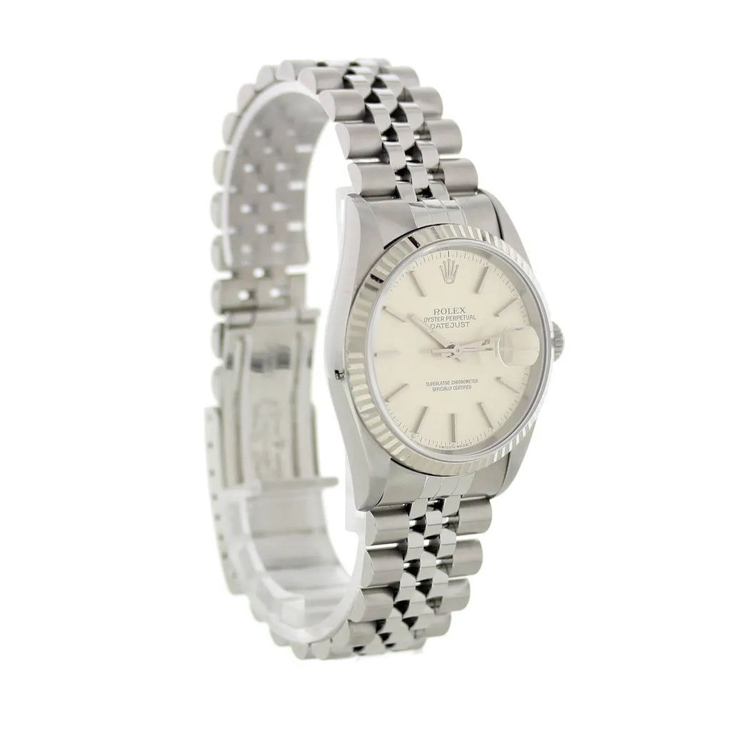Rolex Datejust Silver Dial 4116 - Hình 4