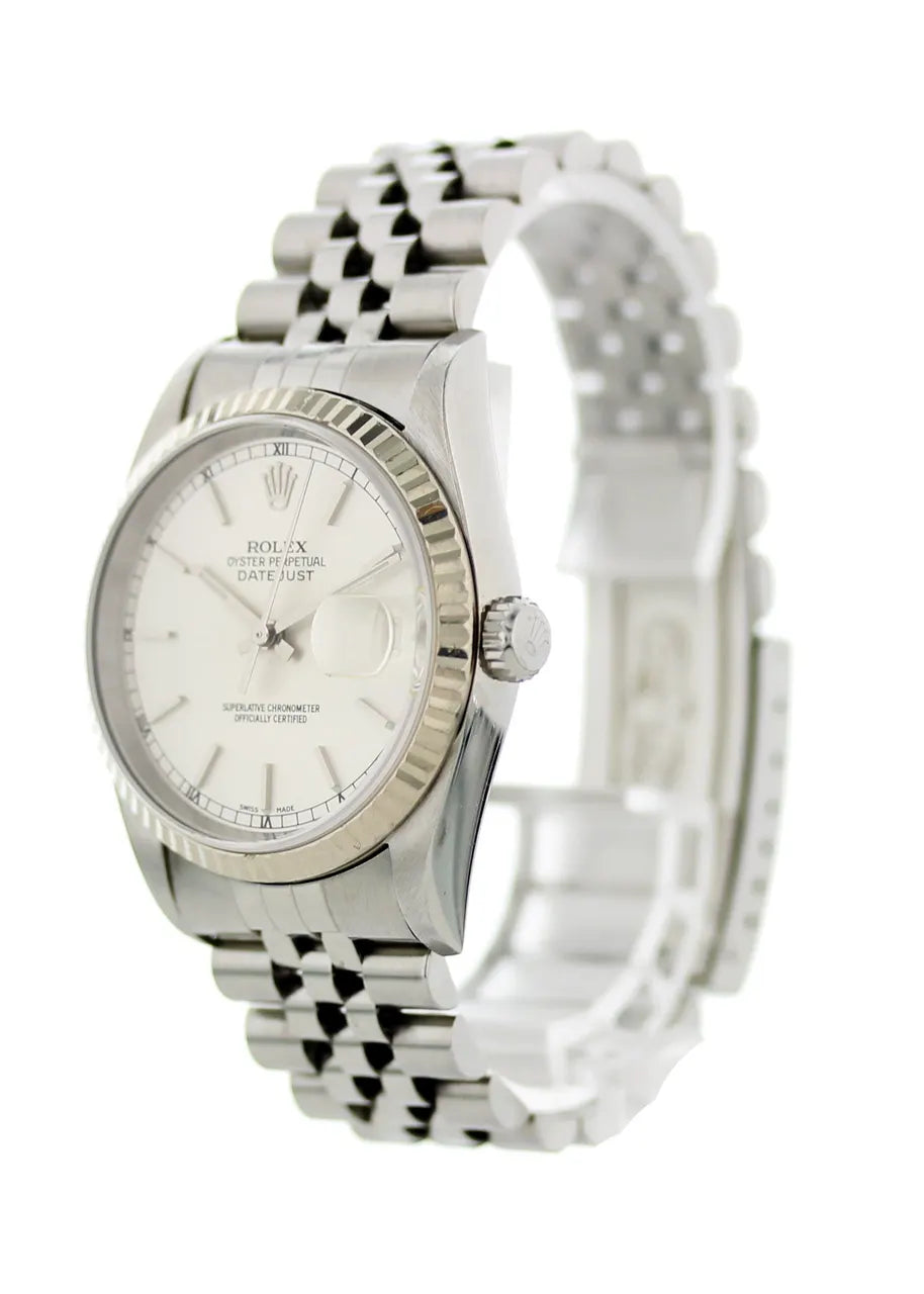 stainless steel Rolex Datejust Silver Jubilee - Hình 3