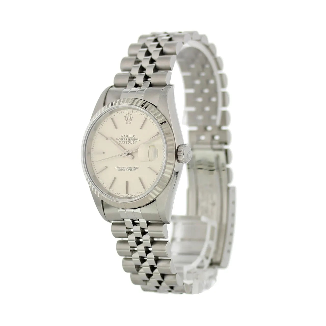 Rolex Datejust Silver Dial 4116 - Hình 3