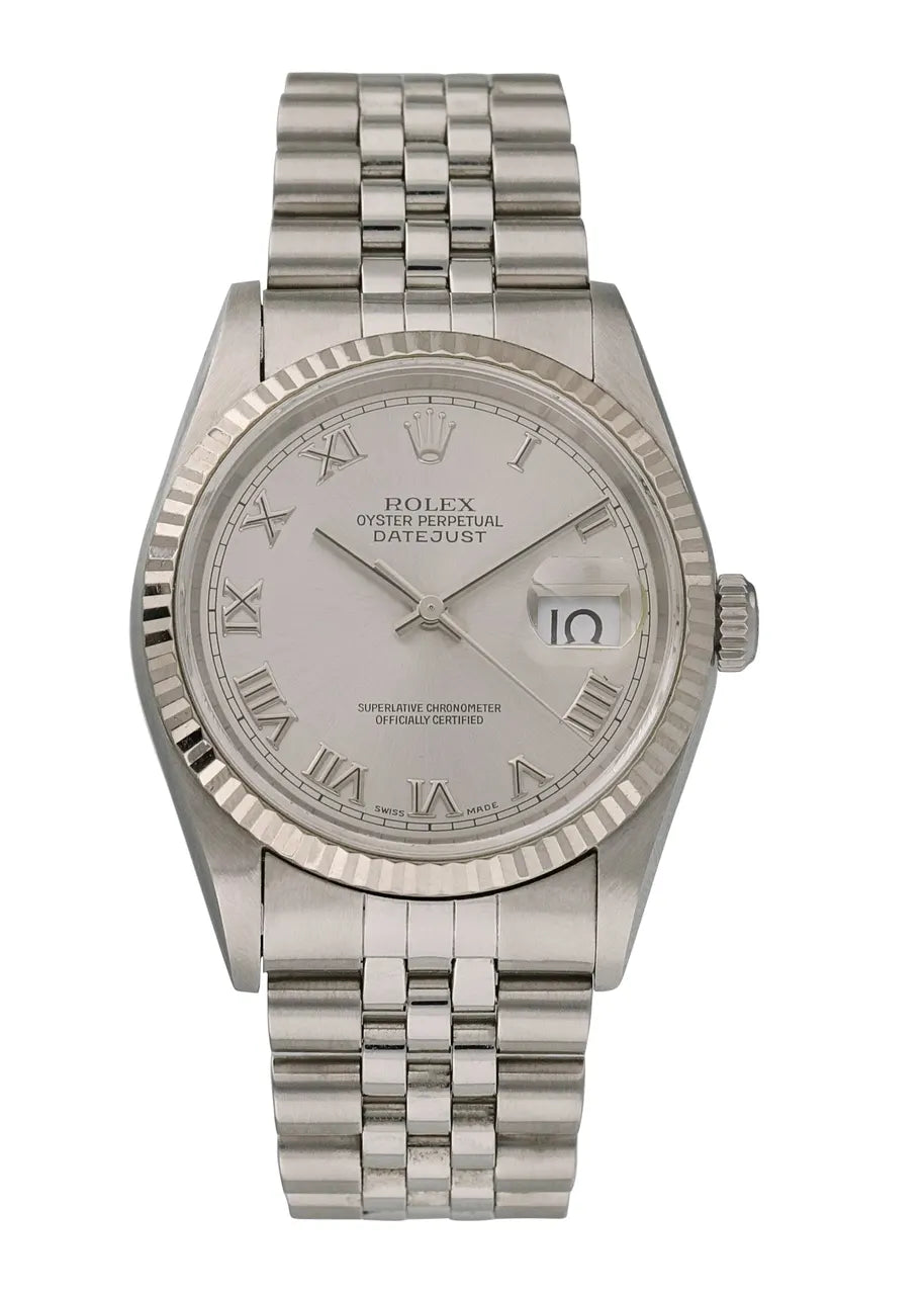 Rolex Datejust Silver Roman Dial - Hình 4