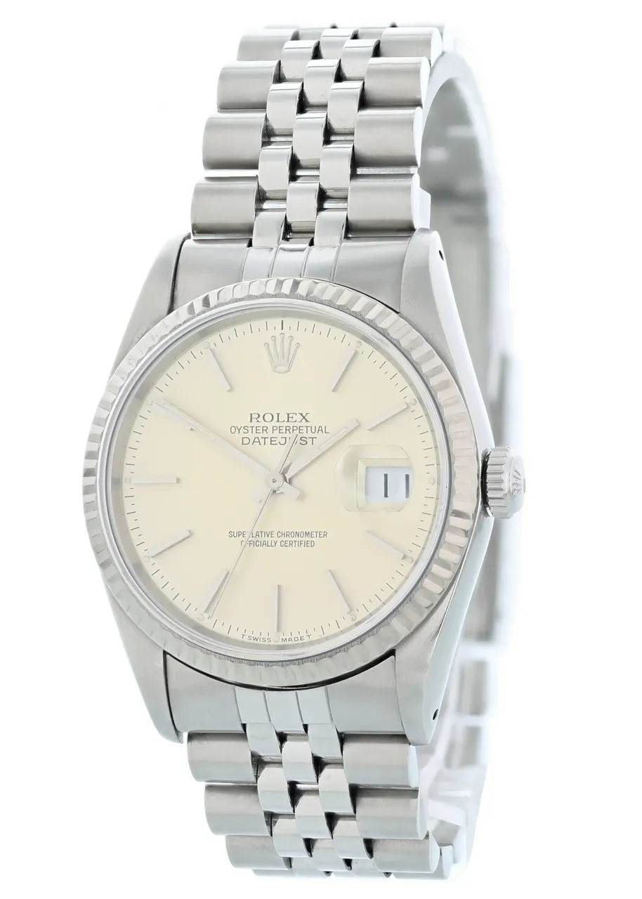 datejust stainless Rolex Champagne Dial Jubilee - Hình 3