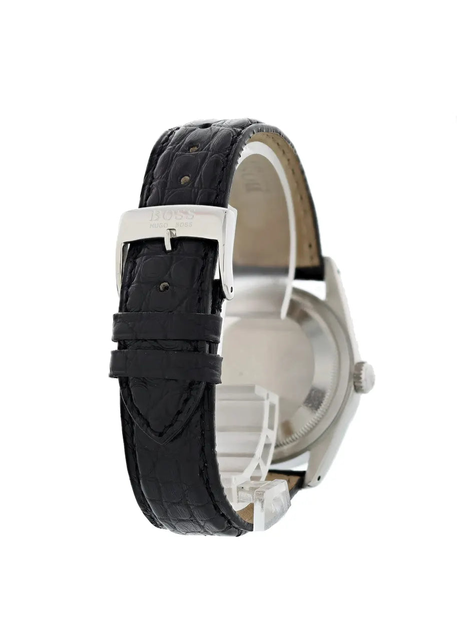 Rolex Datejust Black Leather - Hình 5