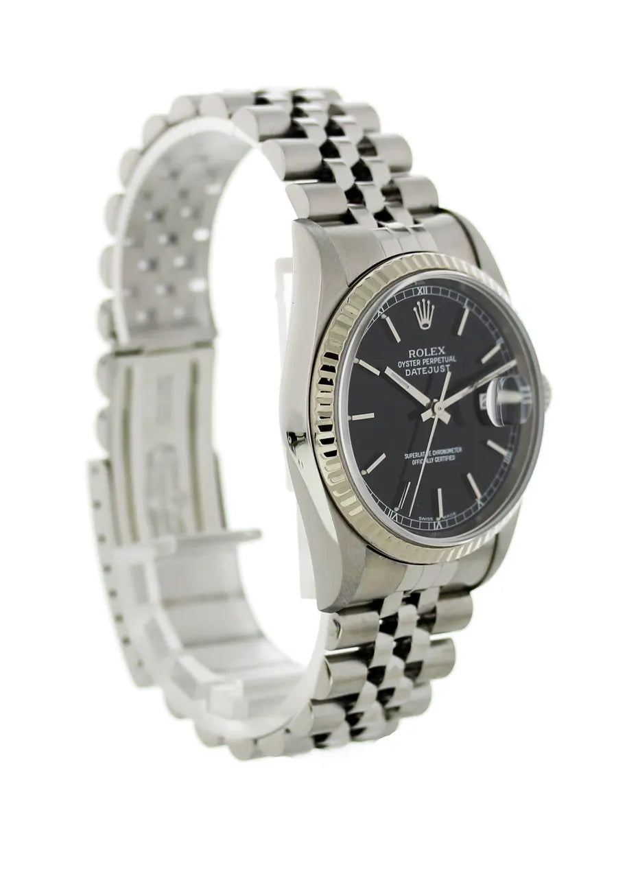 Rolex Datejust Black Dial Jubilee - Hình 8