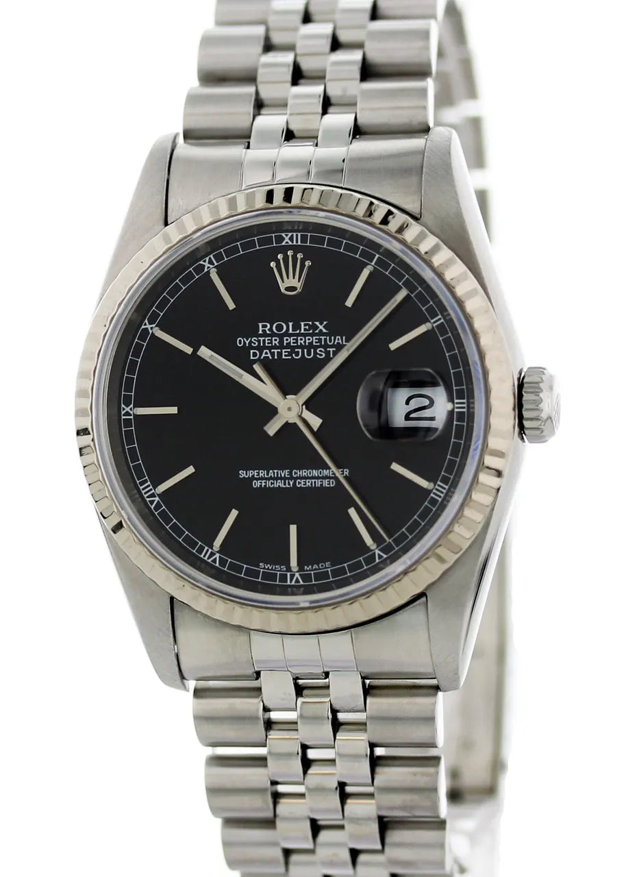 Rolex Datejust Black Dial Jubilee - Hình 5