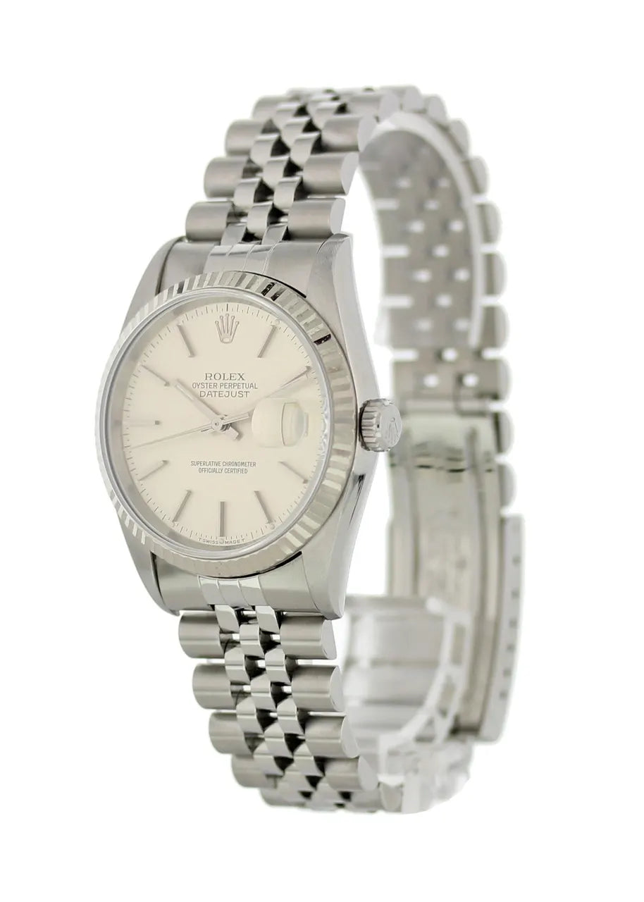 stainless steel Rolex Datejust Silver Jubilee - Hình 3