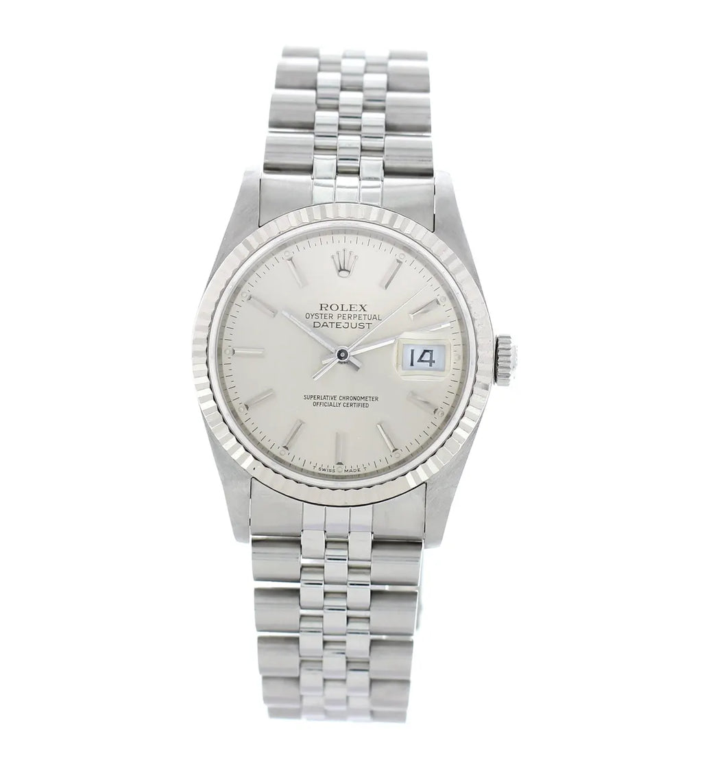 stainless Rolex Silver Jubilee Datejust - Hình 3