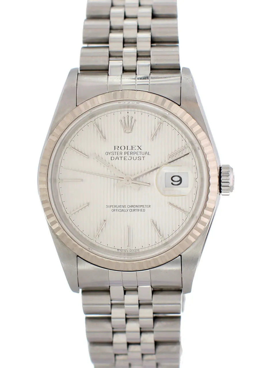 jubilee Rolex Datejust Silver Dial