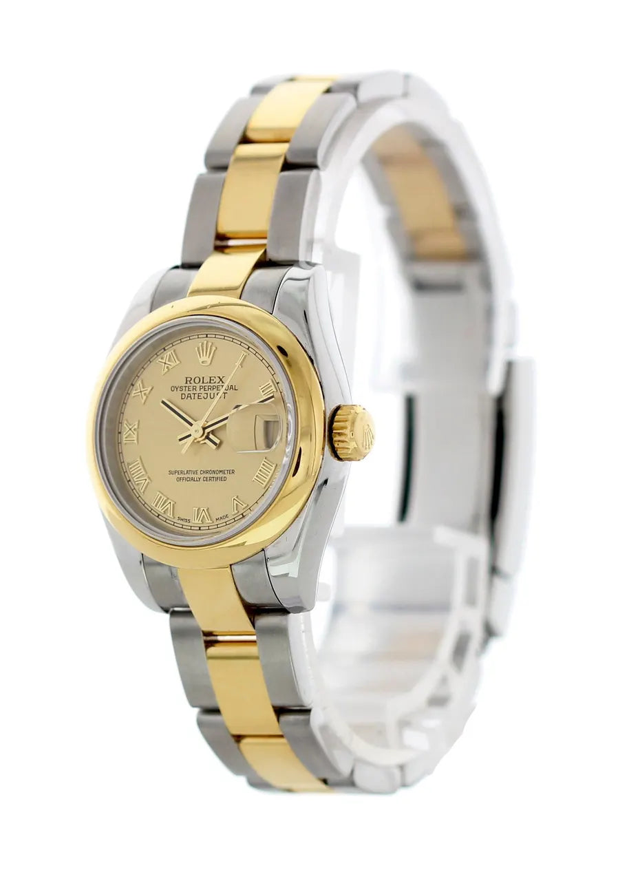 datejust 26mm Rolex Two-Tone Champagne Dial - Hình 3