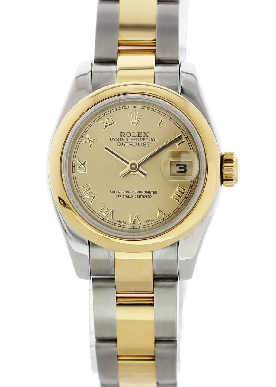 datejust 26mm Rolex Two-Tone Champagne Dial - Hình 2