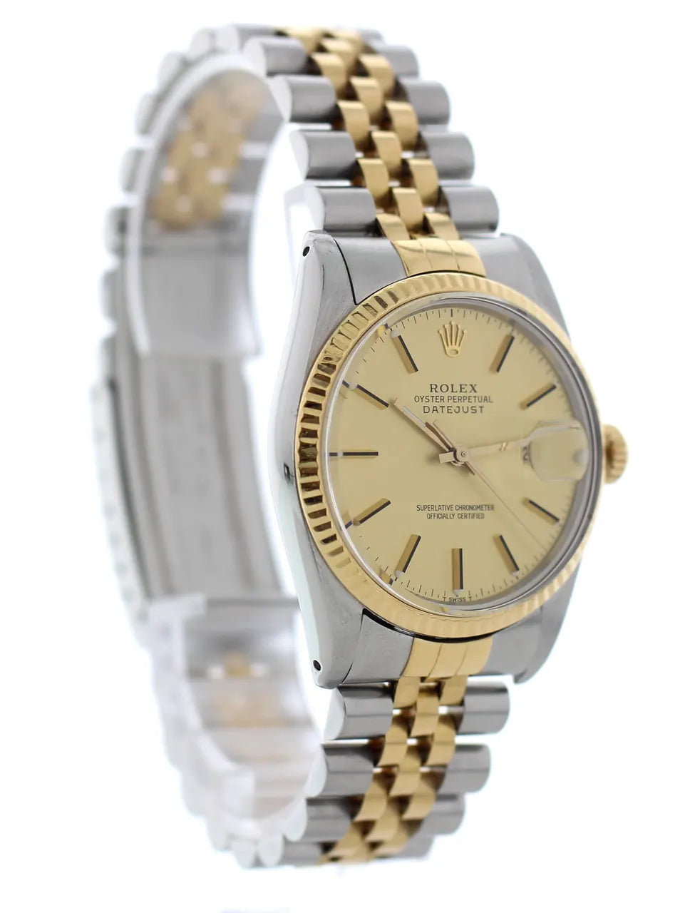 datejust steel Rolex Two-Tone Champagne Dial - Hình 7