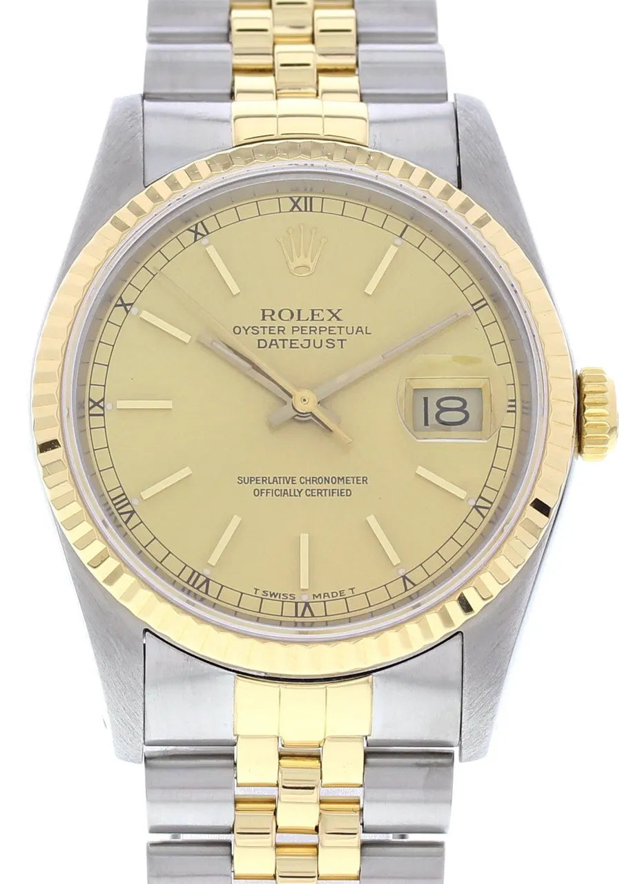 Rolex Champagne Datejust Two-Tone dial - Hình 2