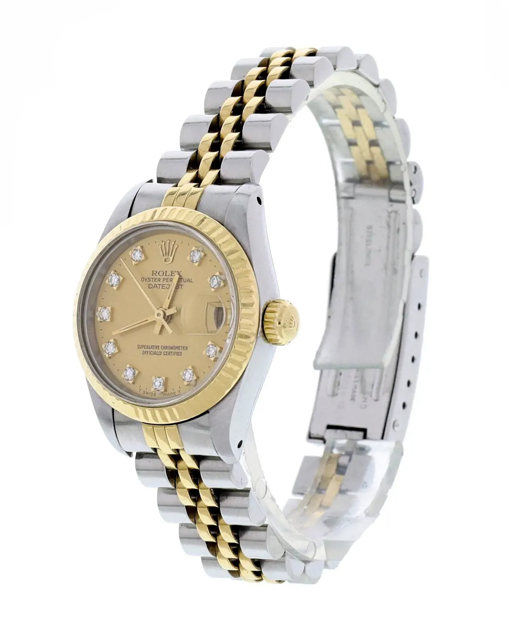 Rolex Datejust Gold Champagne Diamond Dial - Hình 3