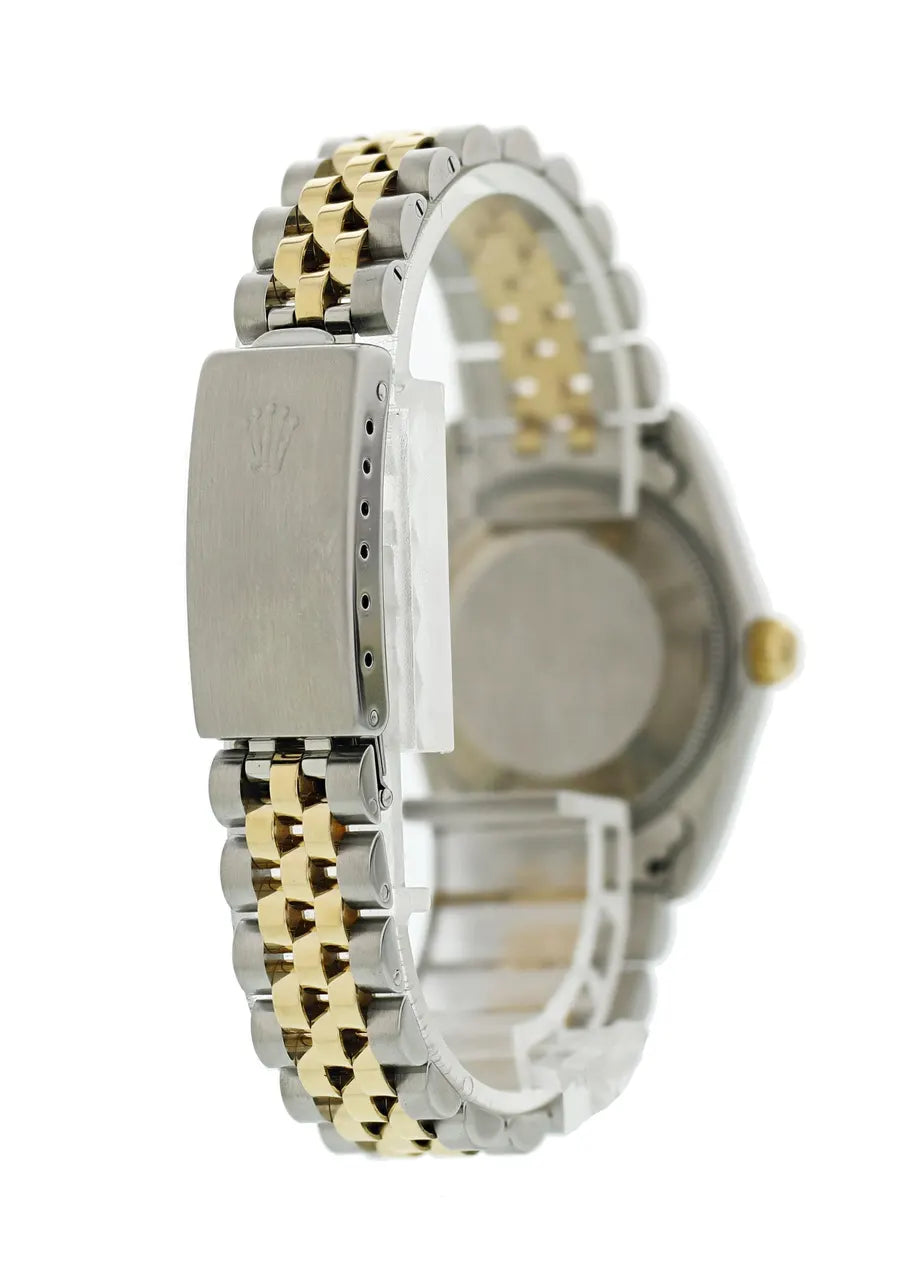 datejust two Rolex Gold Diamond Champagne Dial - Hình 2