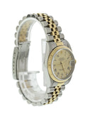 datejust two Rolex Gold Diamond Champagne Dial