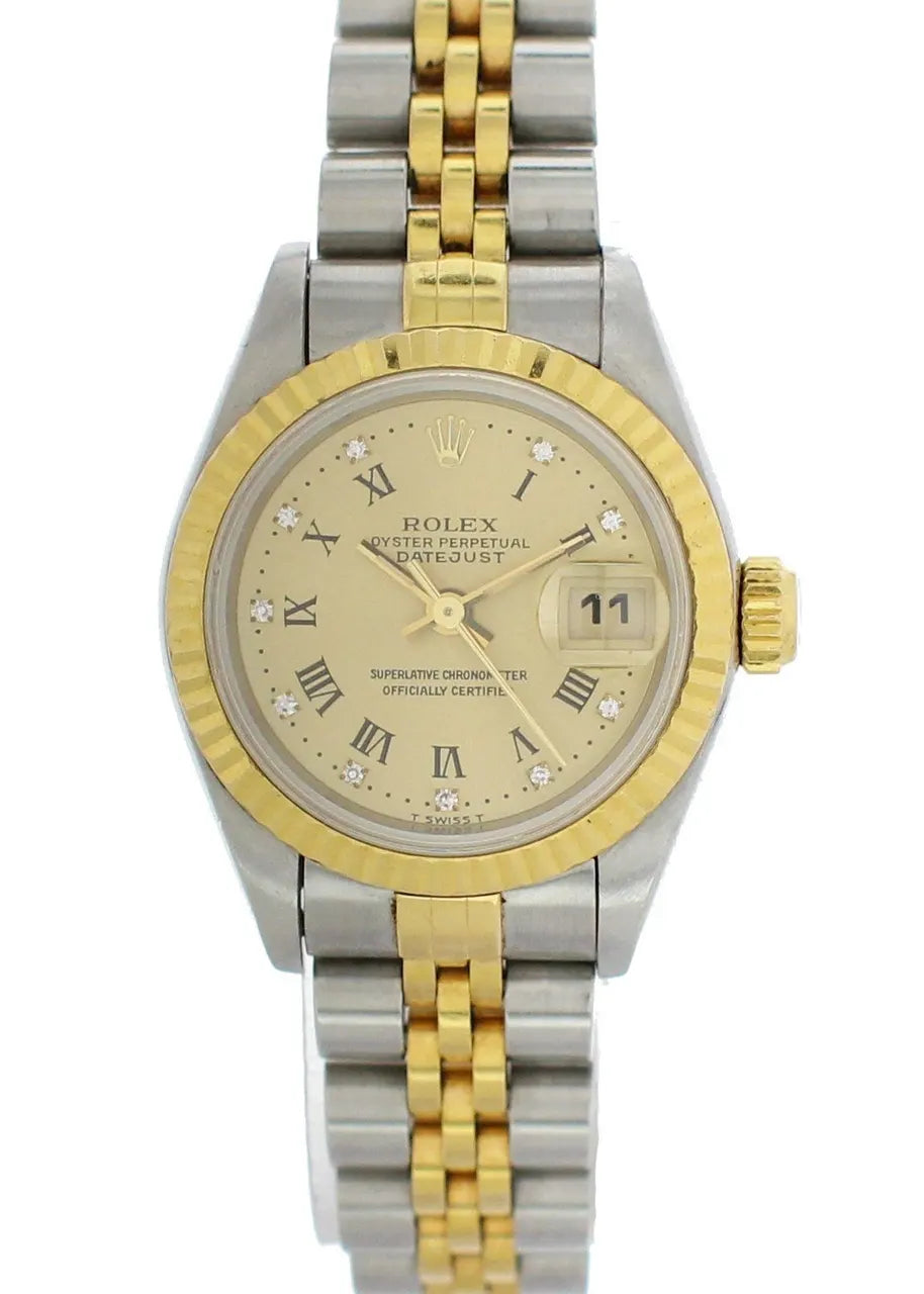 Rolex Two-Tone Diamond Champagne datejust
