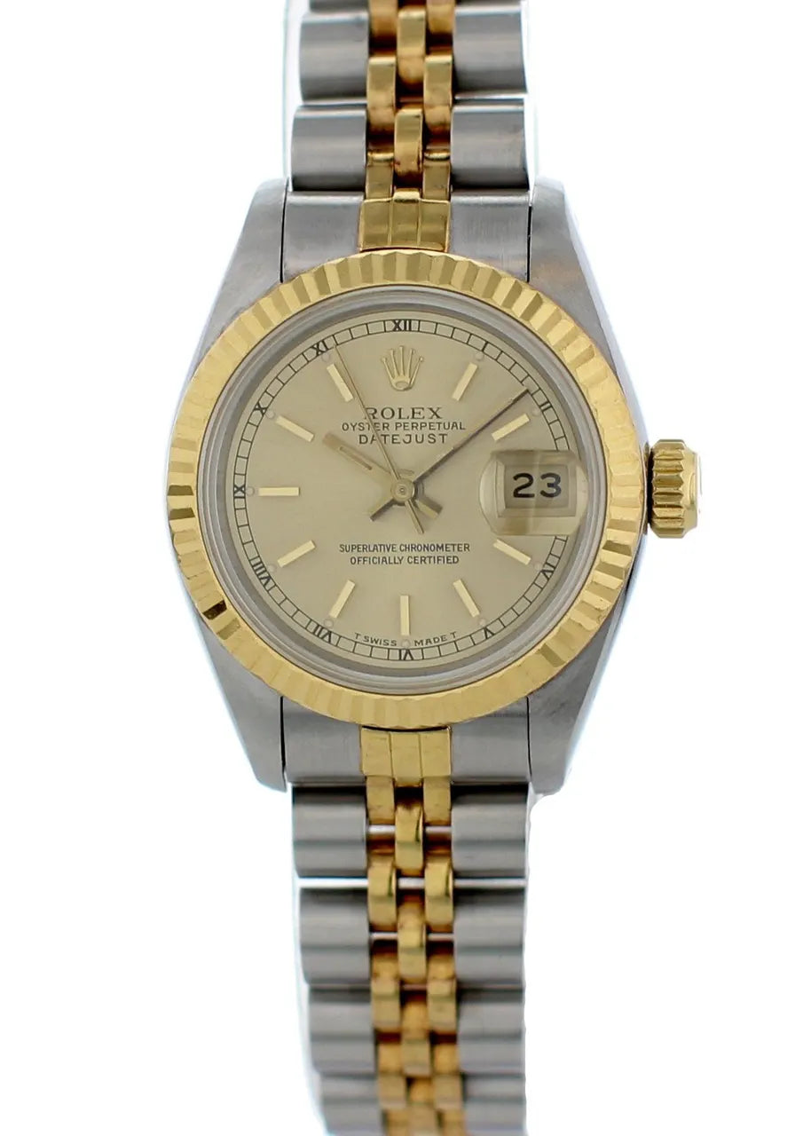 dial Rolex Two-Tone Champagne Datejust - Hình 2