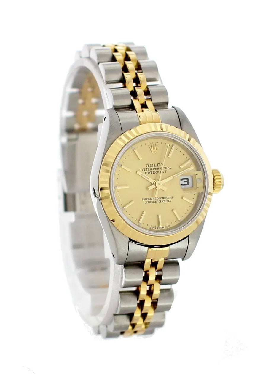 steel Rolex Datejust Champagne Dial - Hình 4