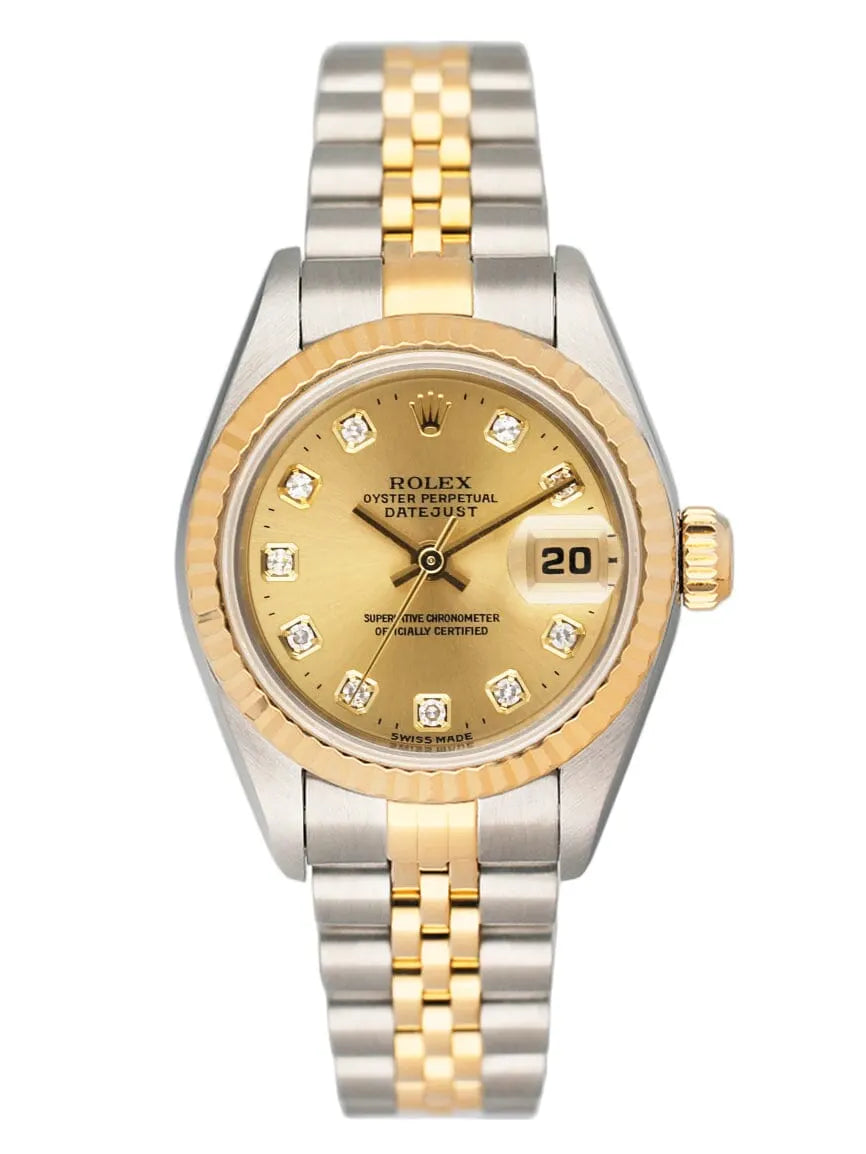 datejust Rolex Gold Dial Diamond