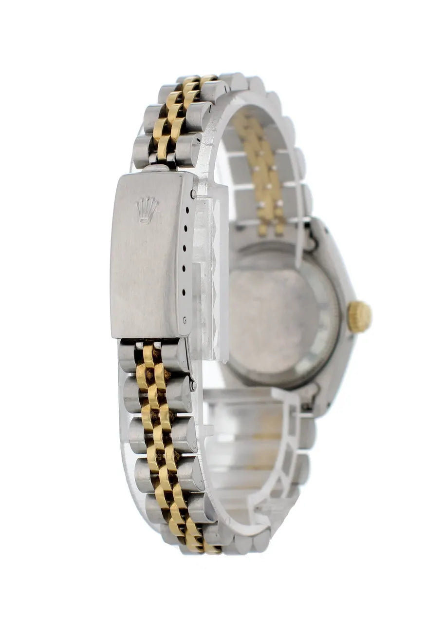 two tone Rolex Datejust Black Dial - Hình 2