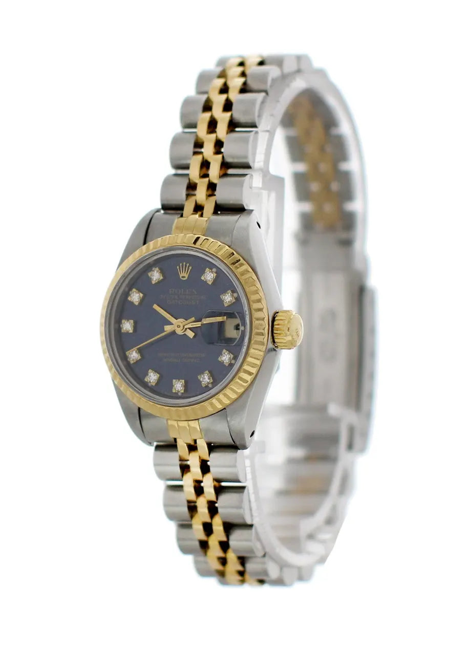 dial two Rolex Blue Diamond Datejust - Hình 4