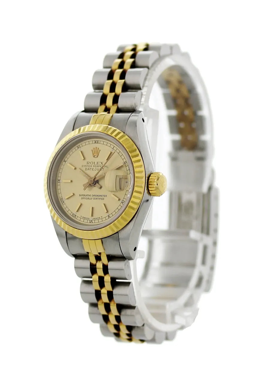 datejust steel Rolex Two-Tone Champagne Dial - Hình 5