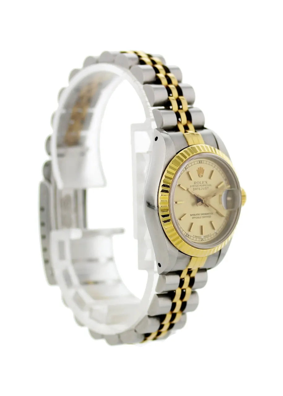datejust steel Rolex Two-Tone Champagne Dial - Hình 6