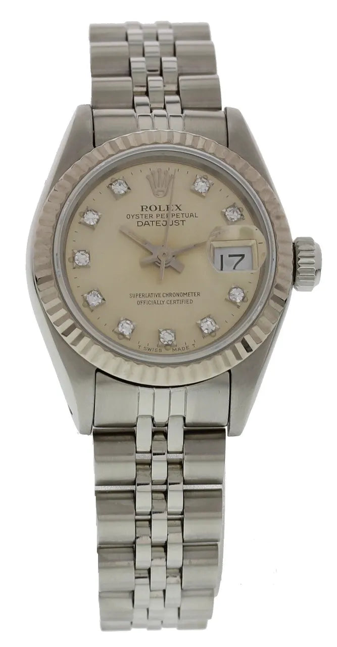 Rolex Champagne Diamond Datejust