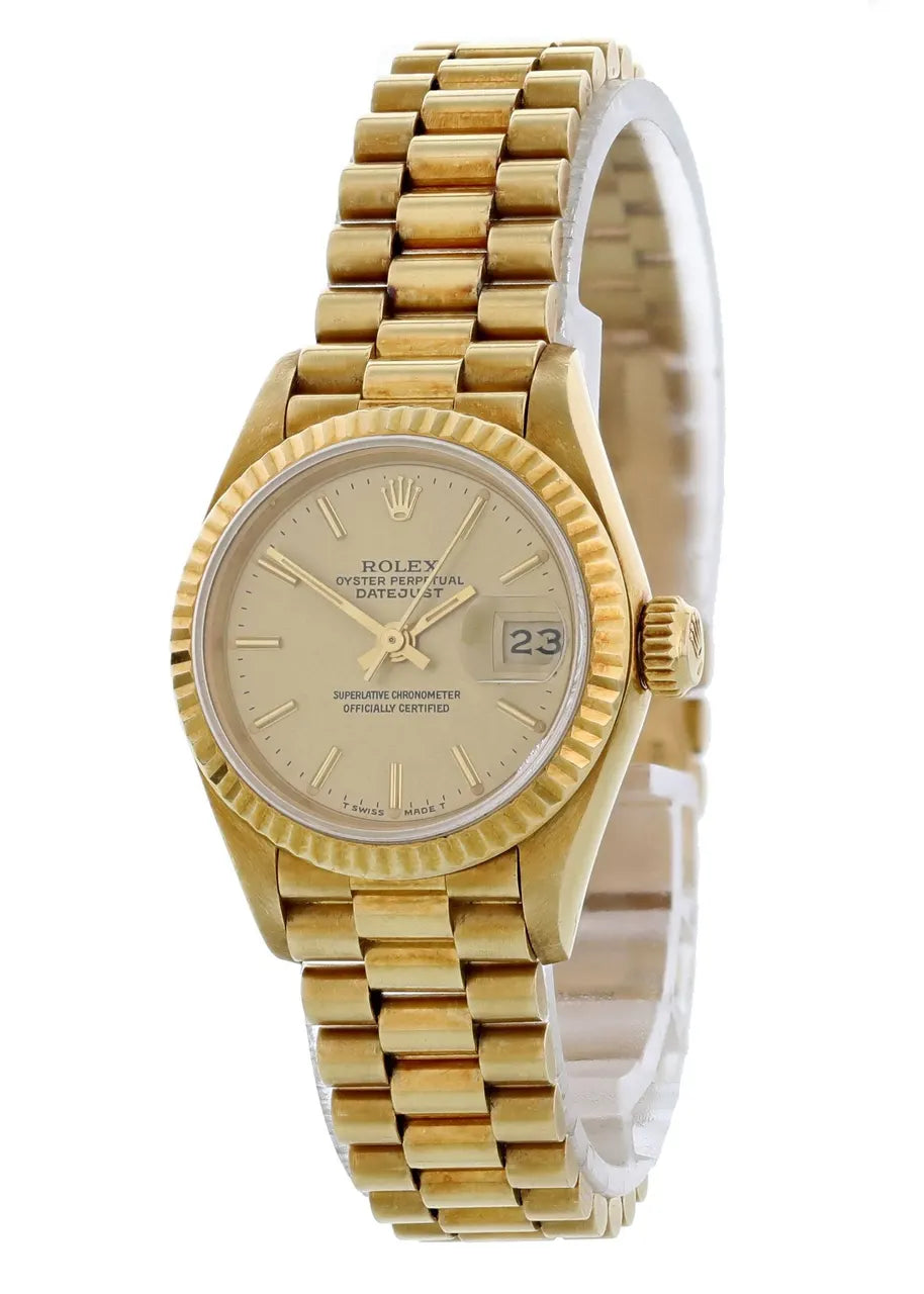 jubilee Rolex Datejust Gold Champagne Dial - Hình 2