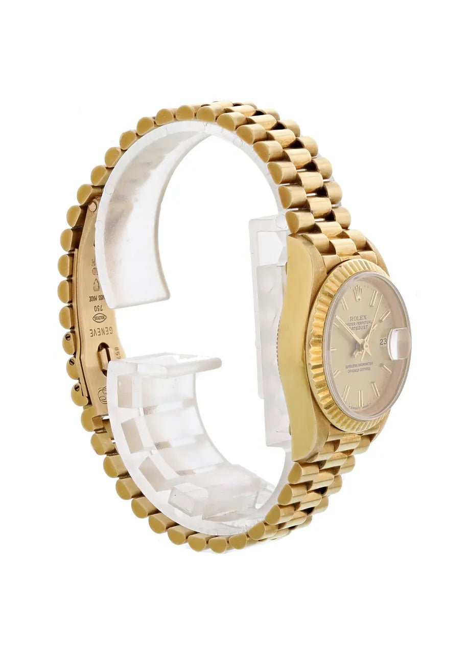 jubilee Rolex Datejust Gold Champagne Dial - Hình 4