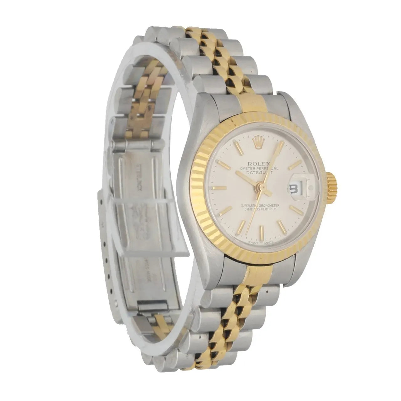 Rolex Datejust Silver Gold dial - Hình 3