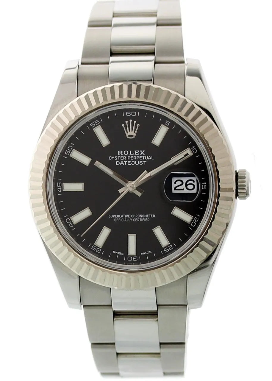Rolex Datejust Black Dial - Hình 2
