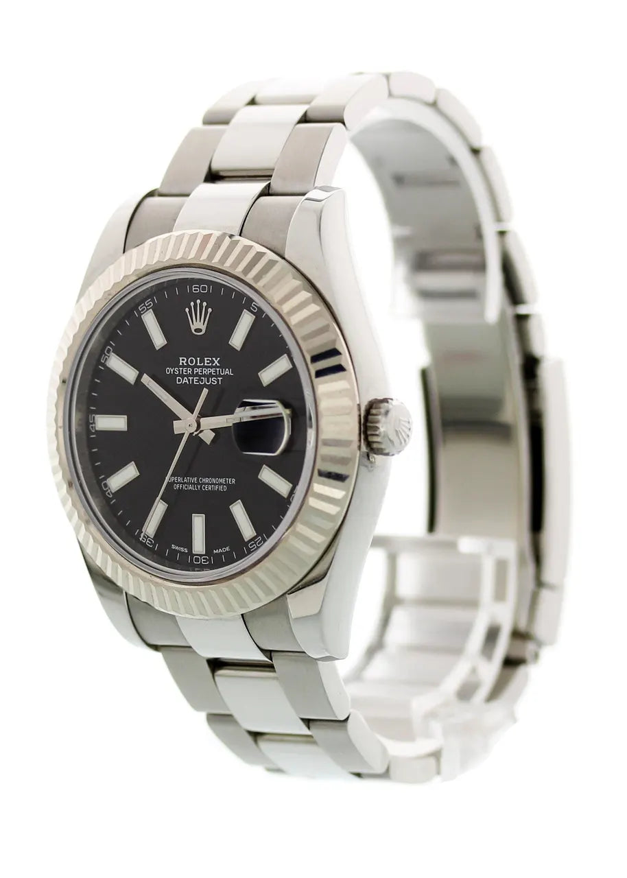 Rolex Datejust Black Dial - Hình 4
