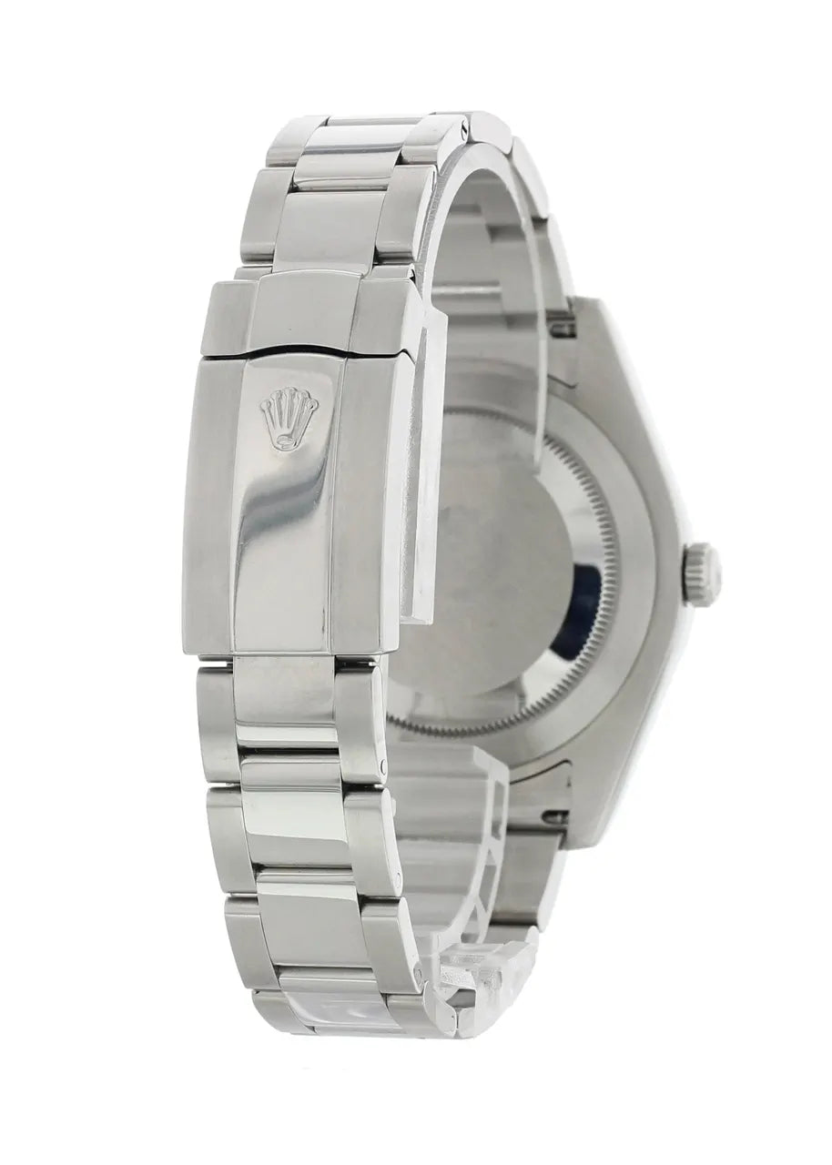 Rolex Silver Diamond Watch - Hình 5