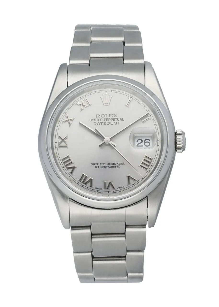 Rolex Datejust Silver Roman