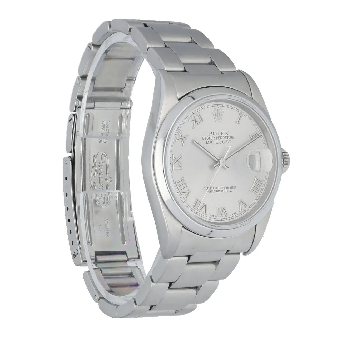 Rolex Datejust Silver Roman - Hình 3