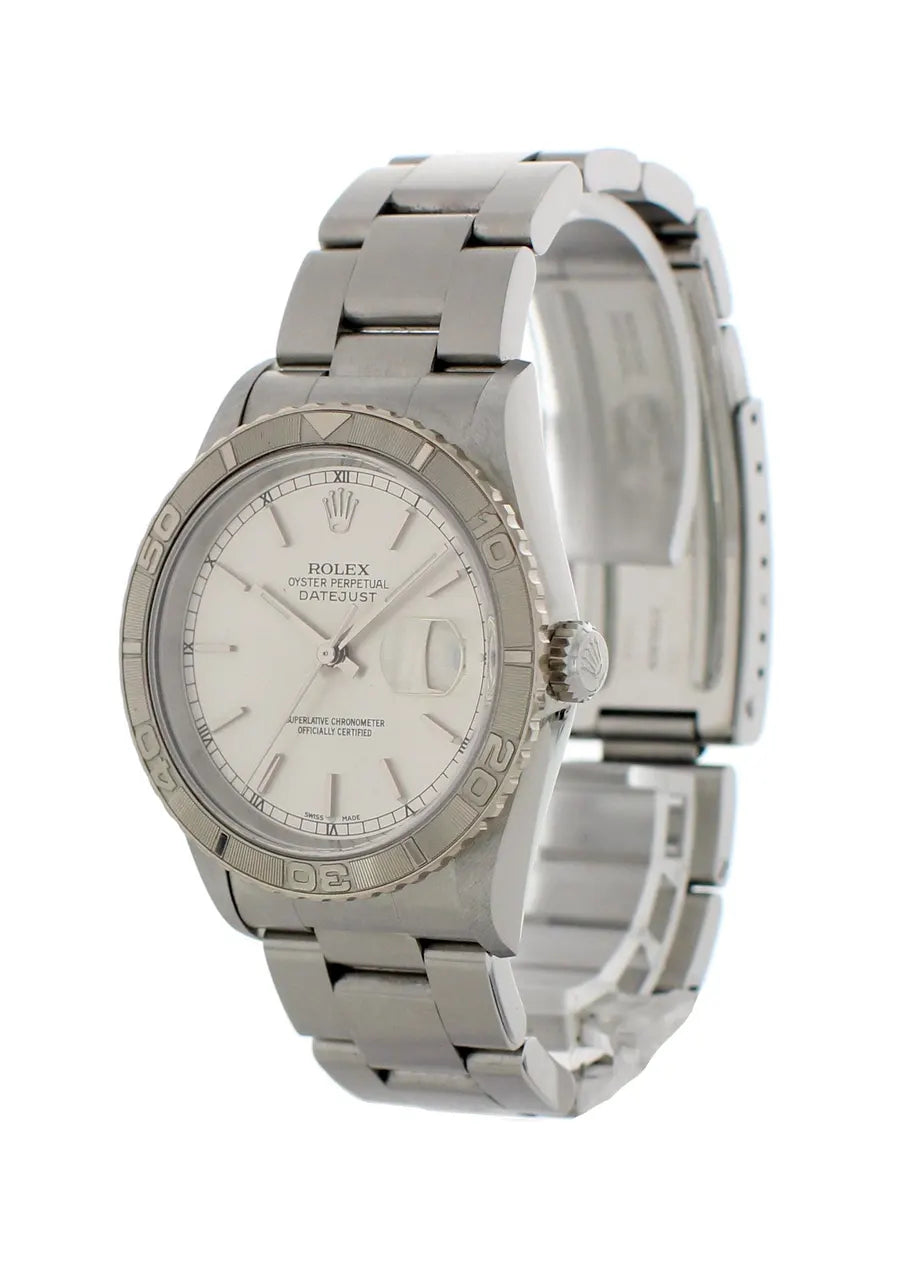 silver Rolex Datejust Turn-O-Graph - Hình 3