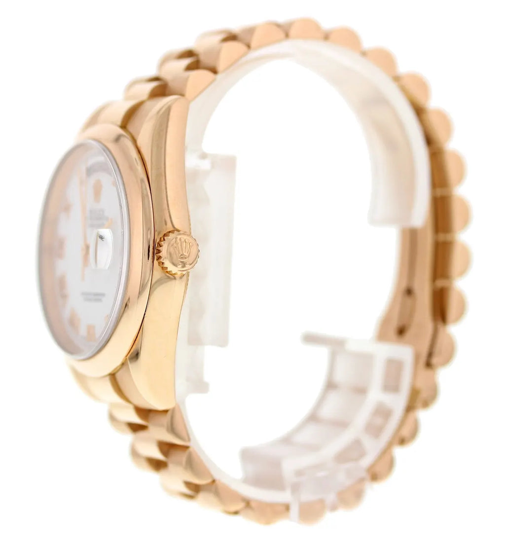 white dial Rolex Day-Date Gold - Hình 2