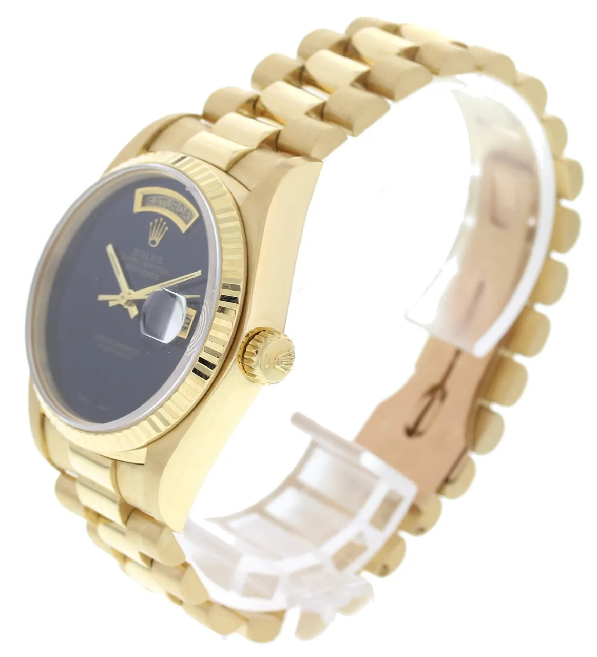 Rolex Day-Date Gold Black Dial - Hình 4