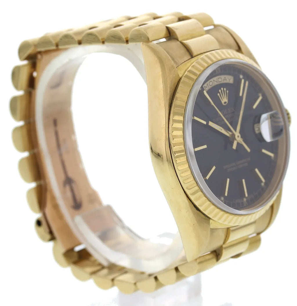 Rolex Day-Date Gold Black - Hình 3