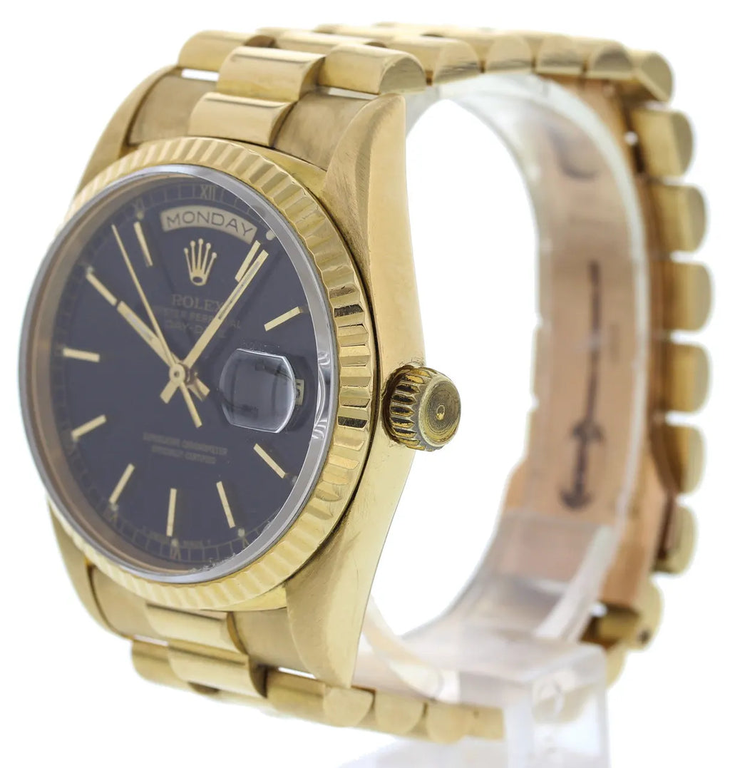 Rolex Day-Date Gold Black - Hình 5