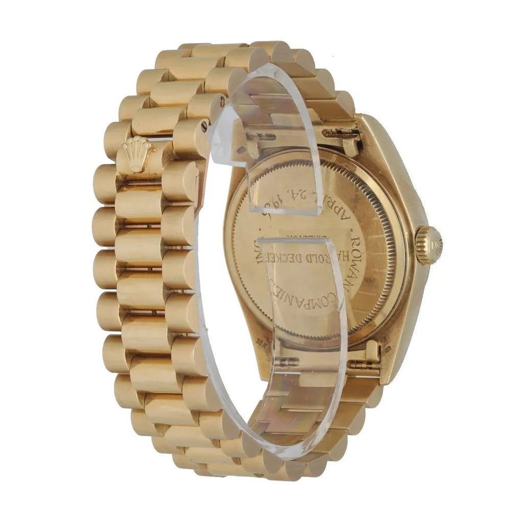 Rolex Tiffany Gold Watch - Hình 3