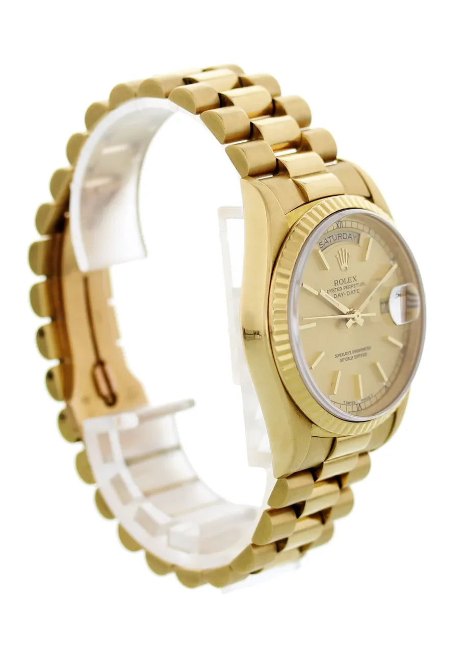 president bracelet Rolex Day-Date Gold Champagne
