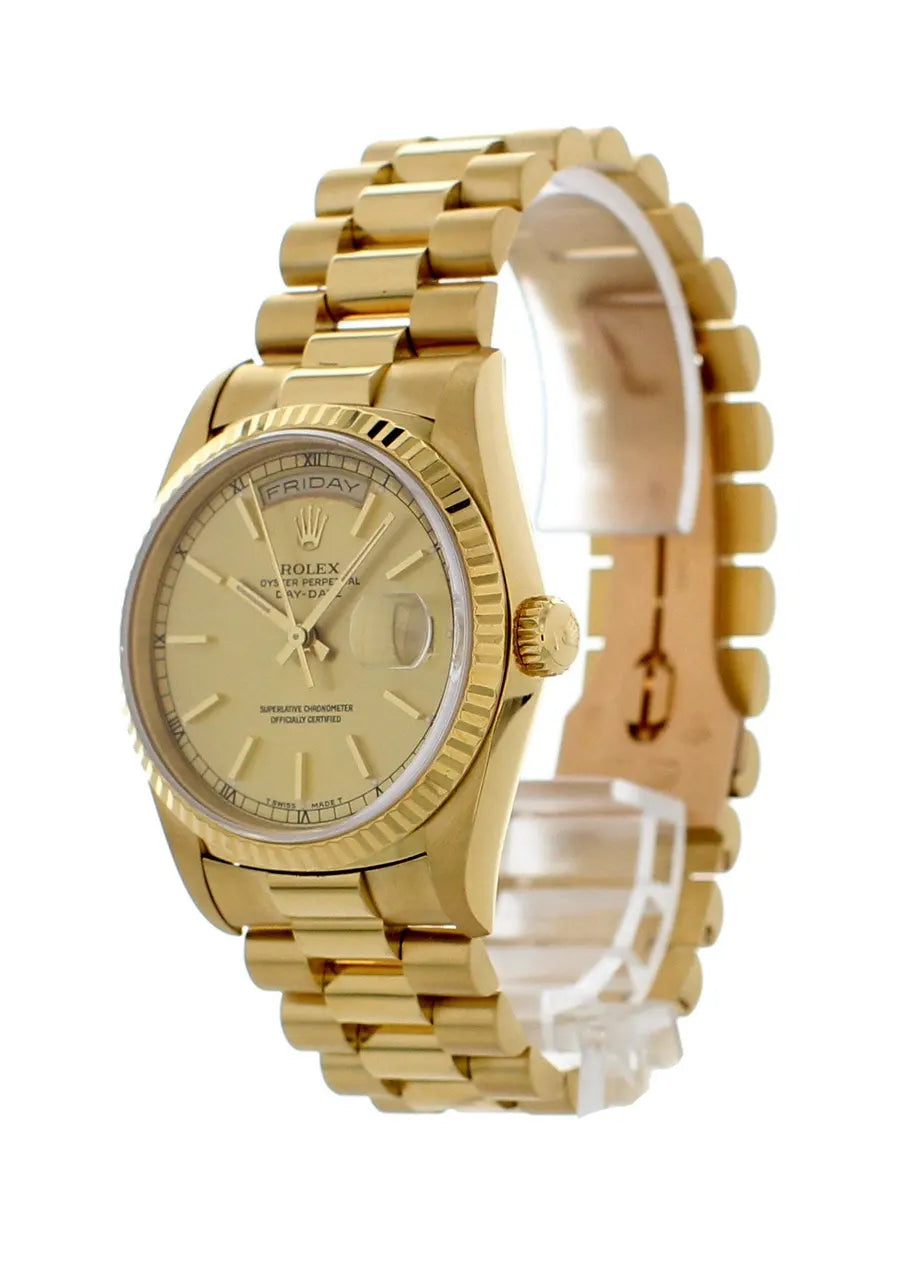Rolex Day-Date Gold Champagne bracelet - Hình 3